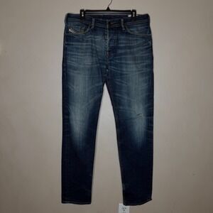 Diesel Koolter Stretch Denim Jeans Size 33 X 34 Tapered Wash 008B2